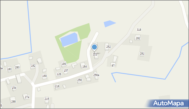 Damienice, Damienice, 221, mapa Damienice