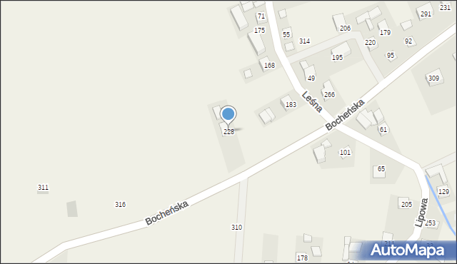 Damienice, Damienice, 228, mapa Damienice