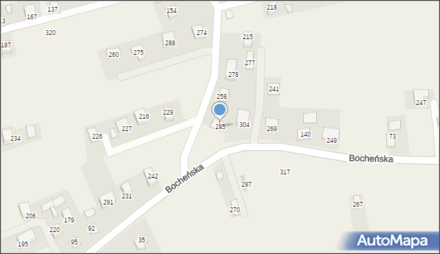 Damienice, Damienice, 245, mapa Damienice