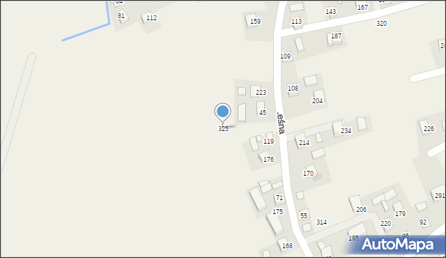 Damienice, Damienice, 325, mapa Damienice