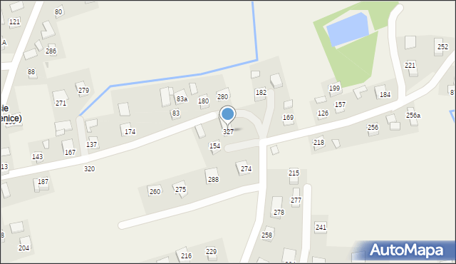 Damienice, Damienice, 327, mapa Damienice