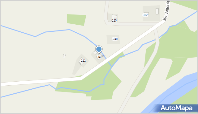 Damienice, Damienice, 34, mapa Damienice