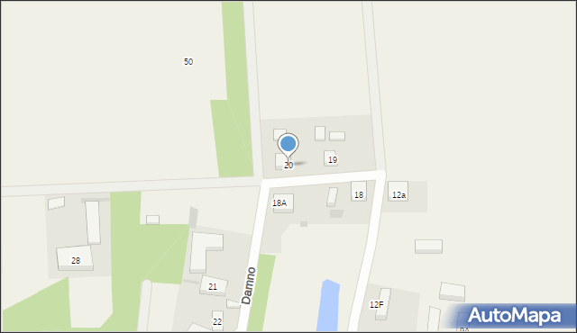 Damno, Damno, 20, mapa Damno