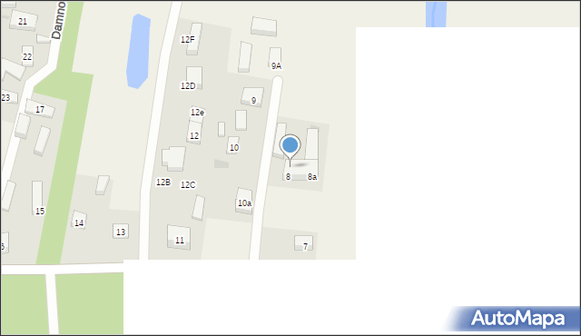 Damno, Damno, 8b, mapa Damno