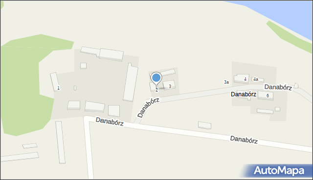 Danabórz, Danabórz, 2, mapa Danabórz