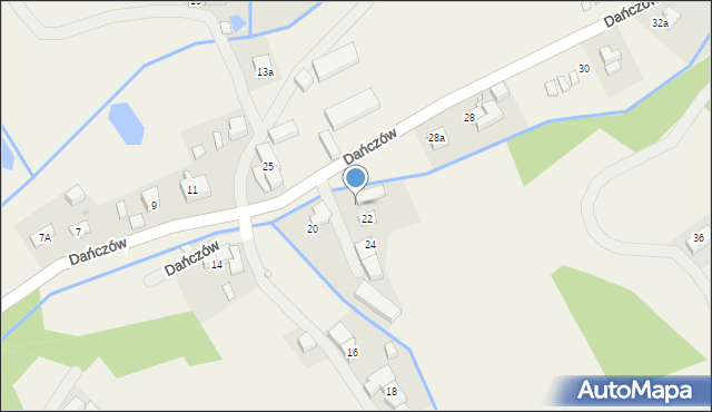Dańczów, Dańczów, 26, mapa Dańczów