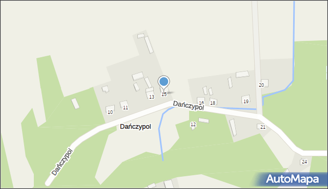 Dańczypol, Dańczypol, 15, mapa Dańczypol