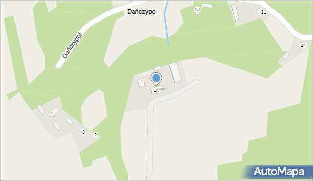 Dańczypol, Dańczypol, 1A, mapa Dańczypol