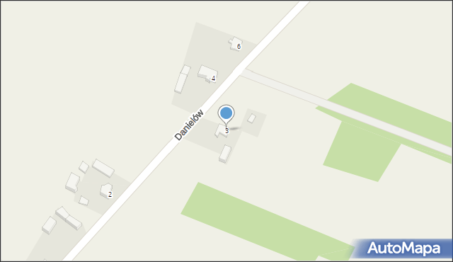 Danielów, Danielów, 3, mapa Danielów