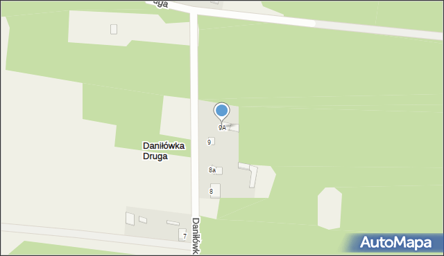 Daniłówka Druga, Daniłówka Druga, 9A, mapa Daniłówka Druga