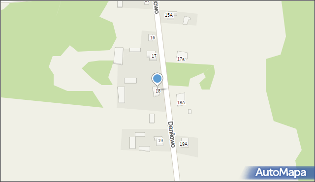 Daniłowo, Daniłowo, 18, mapa Daniłowo