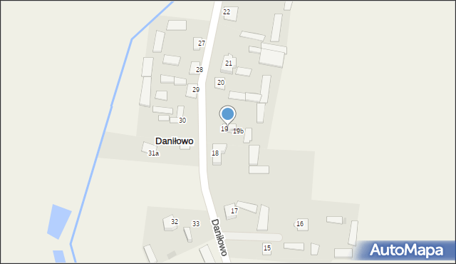 Daniłowo, Daniłowo, 19a, mapa Daniłowo