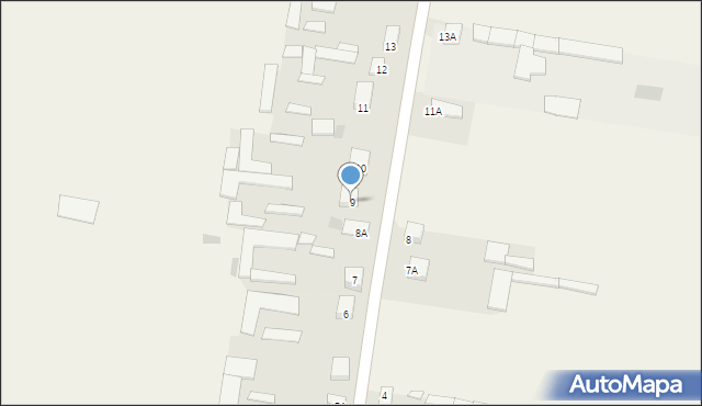 Daniłowo Duże, Daniłowo Duże, 9, mapa Daniłowo Duże