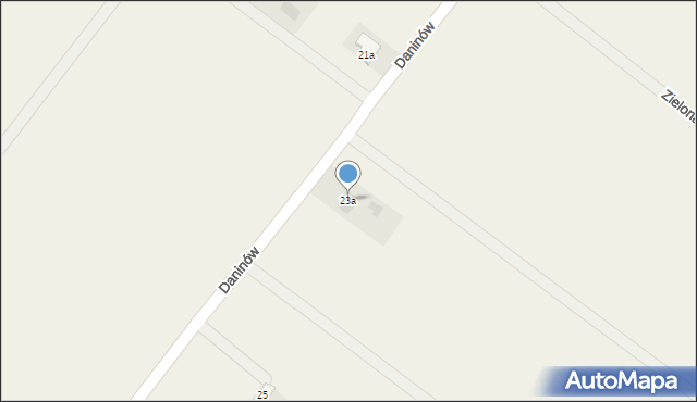 Daninów, Daninów, 23a, mapa Daninów