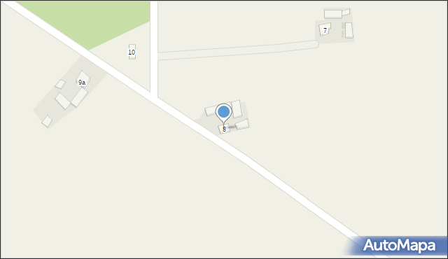 Daninów, Daninów, 8, mapa Daninów