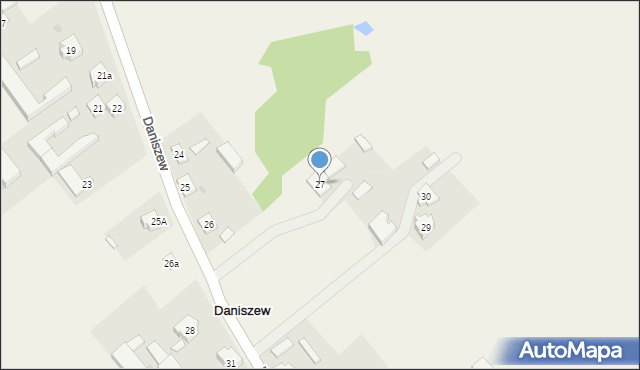 Daniszew, Daniszew, 27, mapa Daniszew