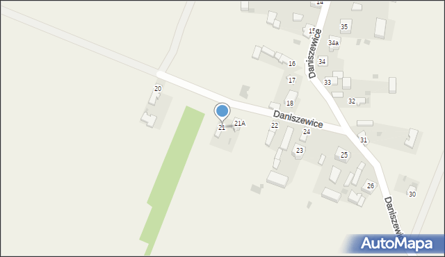 Daniszewice, Daniszewice, 21, mapa Daniszewice
