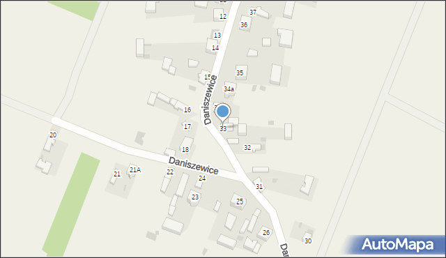 Daniszewice, Daniszewice, 33, mapa Daniszewice