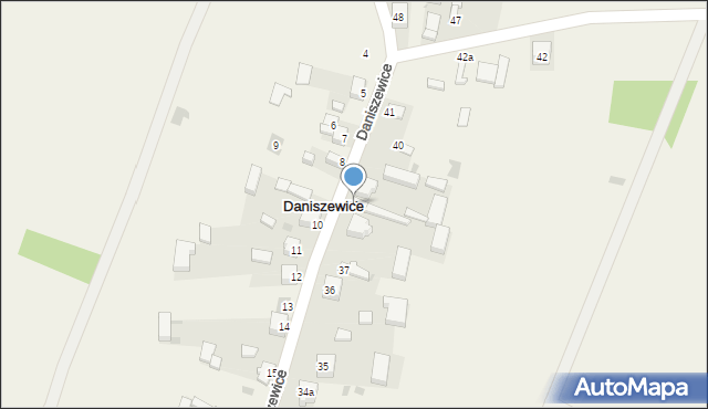 Daniszewice, Daniszewice, 38, mapa Daniszewice