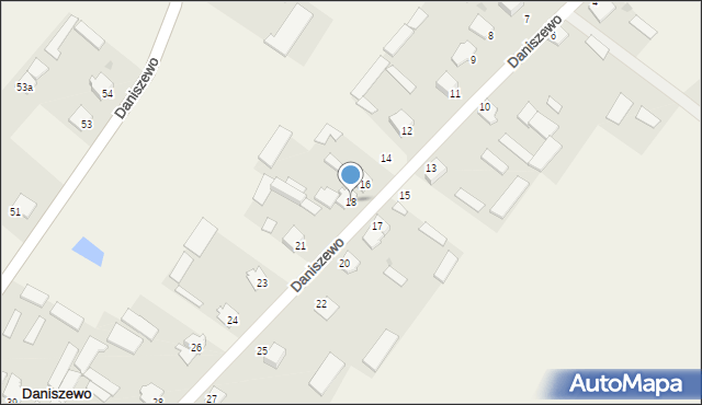 Daniszewo, Daniszewo, 18, mapa Daniszewo