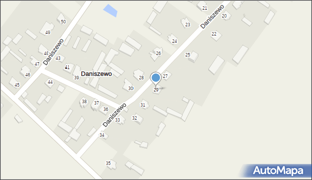 Daniszewo, Daniszewo, 29, mapa Daniszewo