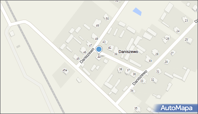 Daniszewo, Daniszewo, 44, mapa Daniszewo