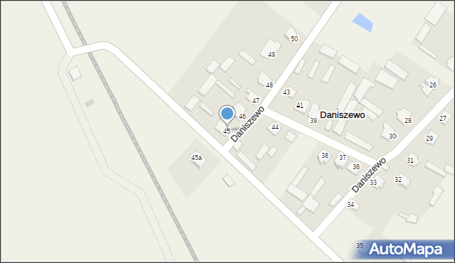 Daniszewo, Daniszewo, 45, mapa Daniszewo