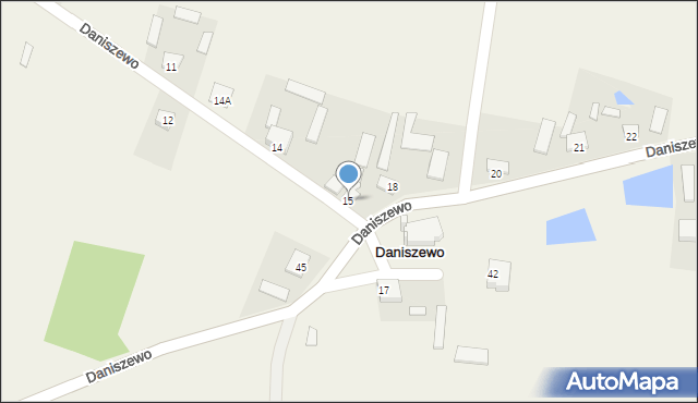 Daniszewo, Daniszewo, 16, mapa Daniszewo