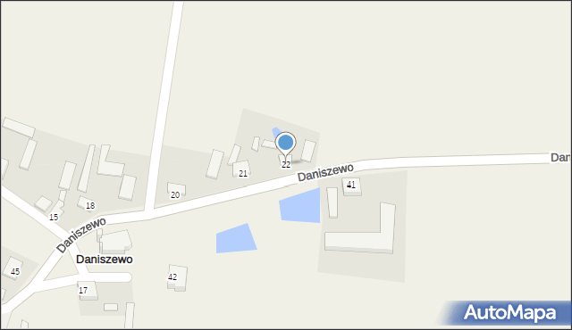 Daniszewo, Daniszewo, 22, mapa Daniszewo