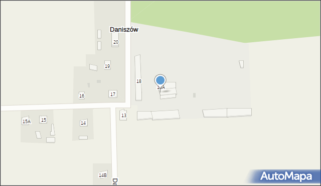 Daniszów, Daniszów, 18B, mapa Daniszów