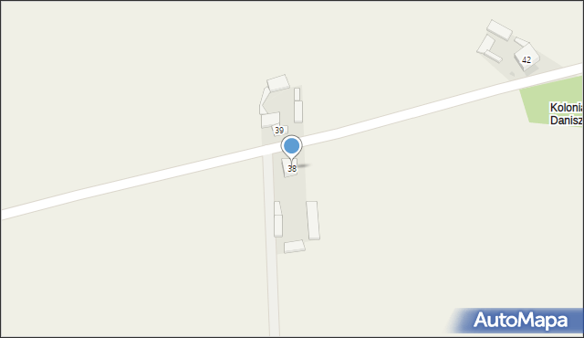 Daniszów, Daniszów, 38, mapa Daniszów