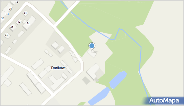 Dańków, Dańków, 1a, mapa Dańków