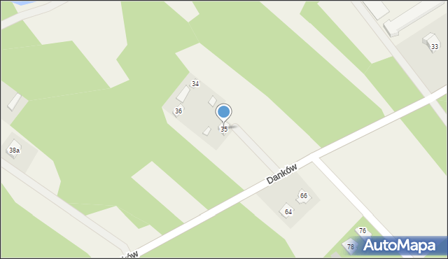 Danków, Danków, 35, mapa Danków