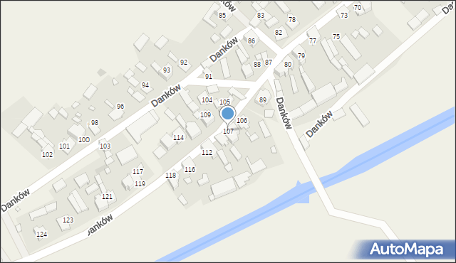 Danków, Danków, 107, mapa Danków