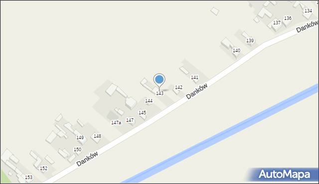 Danków, Danków, 143, mapa Danków