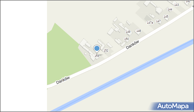 Danków, Danków, 153, mapa Danków