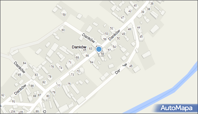 Danków, Danków, 62, mapa Danków