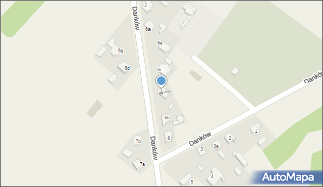 Danków, Danków, 6f, mapa Danków