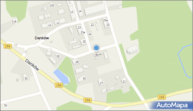 Danków, Danków, 26, mapa Danków