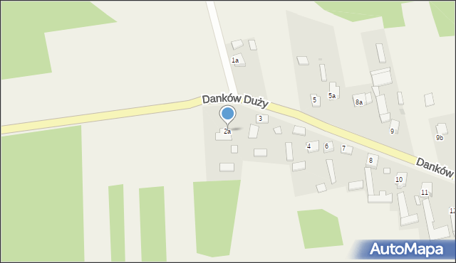 Danków Duży, Danków Duży, 2a, mapa Danków Duży