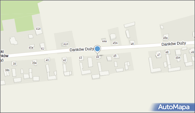 Danków Duży, Danków Duży, 44, mapa Danków Duży