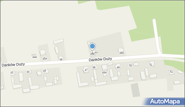 Danków Duży, Danków Duży, 48a, mapa Danków Duży