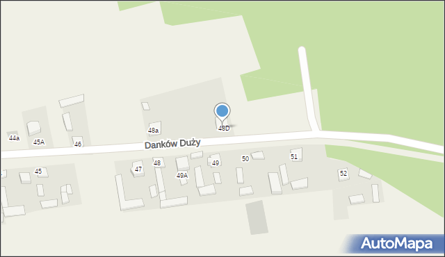 Danków Duży, Danków Duży, 48D, mapa Danków Duży