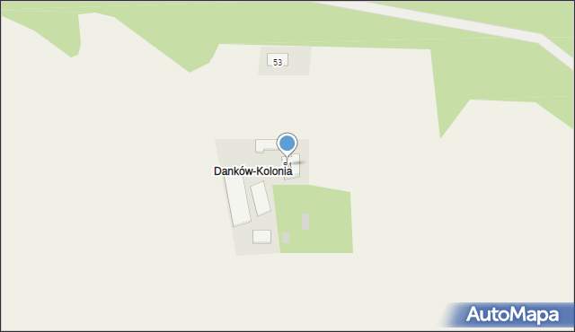Danków Duży, Danków Duży, 54, mapa Danków Duży
