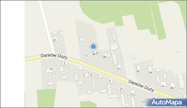 Danków Duży, Danków Duży, 5a, mapa Danków Duży