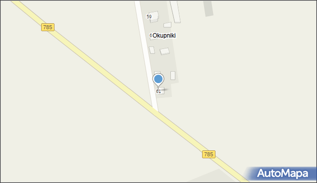 Danków Duży, Danków Duży, 61, mapa Danków Duży