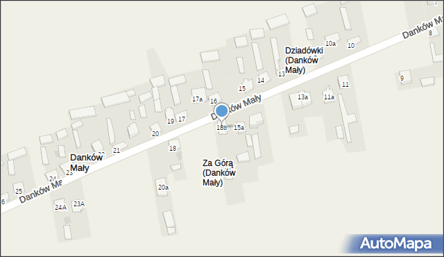 Danków Mały, Danków Mały, 18b, mapa Danków Mały