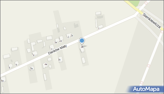 Danków Mały, Danków Mały, 1B, mapa Danków Mały