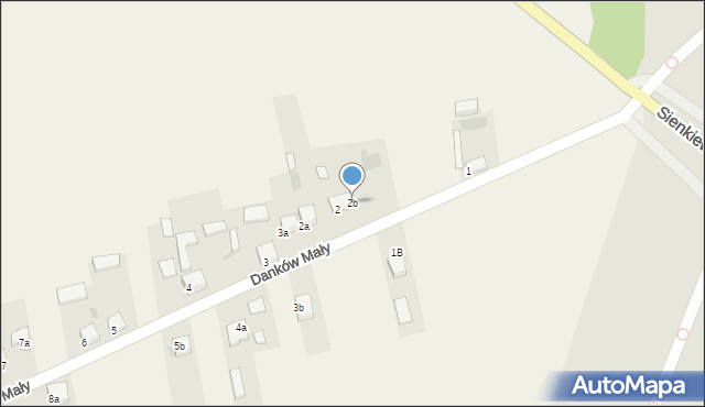 Danków Mały, Danków Mały, 2b, mapa Danków Mały