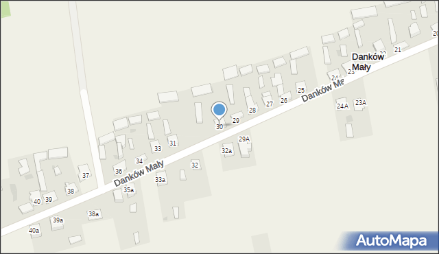 Danków Mały, Danków Mały, 30, mapa Danków Mały